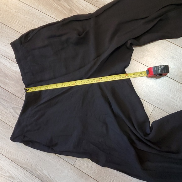 Cut Loose Black Rayon Parachute Wide Leg Pants - Picture 4 of 10